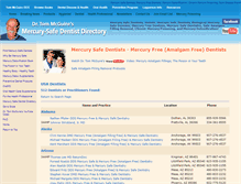 Tablet Screenshot of mercurysafedentists.net
